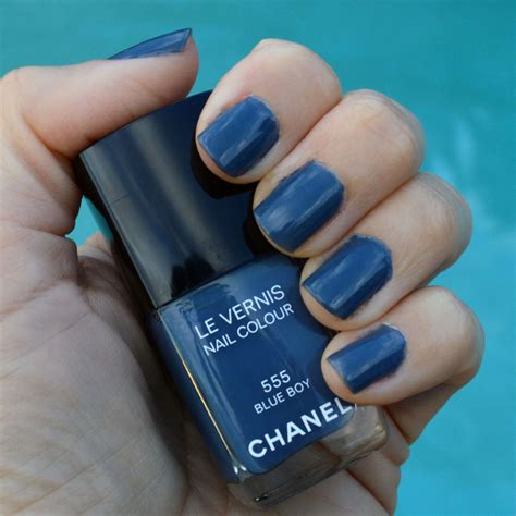 chanel nail polish blue boy.